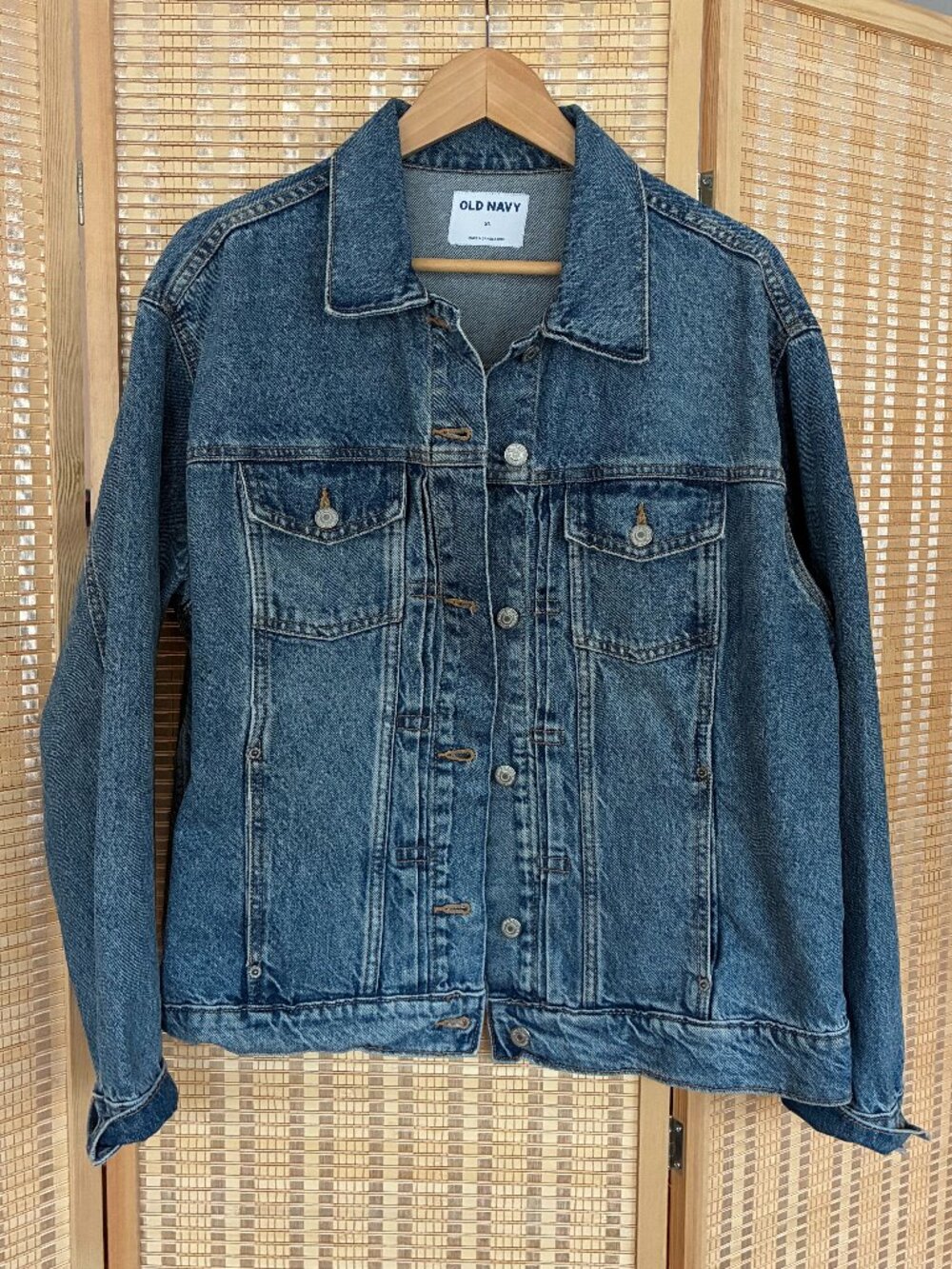 Old Navy Oversized Denim Jean Jacket Sz XL